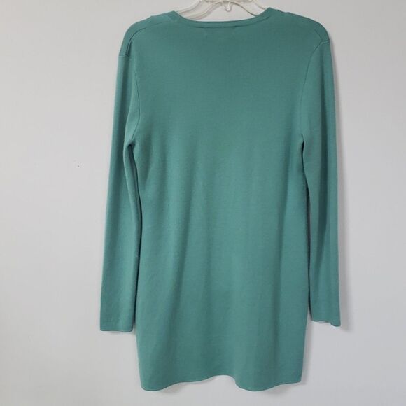 Michael Kors Cashmere Twin Set Womens M Green Tailored Classic Office Preppy - Picture 4 of 11